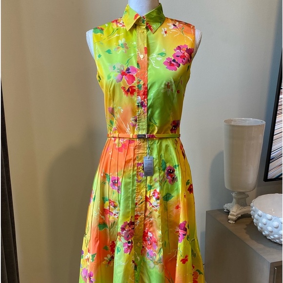 Nwts 2690- Ralph Lauren 2024 Collection Purple Label women’s summer dress sz 4 - Picture 1 of 10